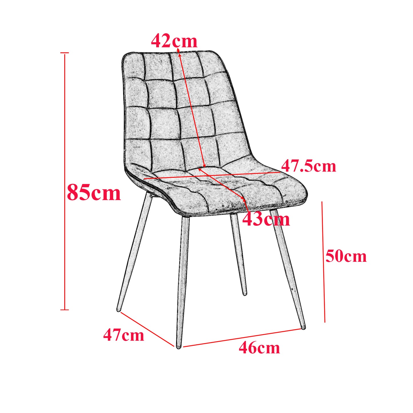 Eetkamerstoel Kuko (set van 2 stuks)