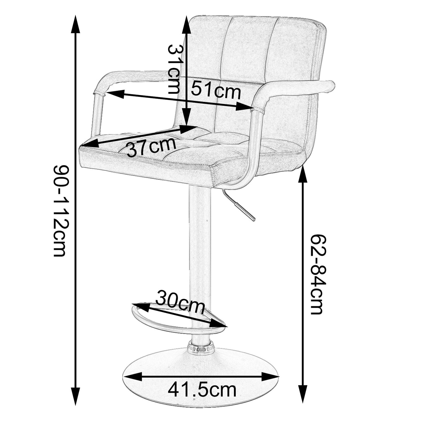 Barkruk Rebel (set van 2 stuks)