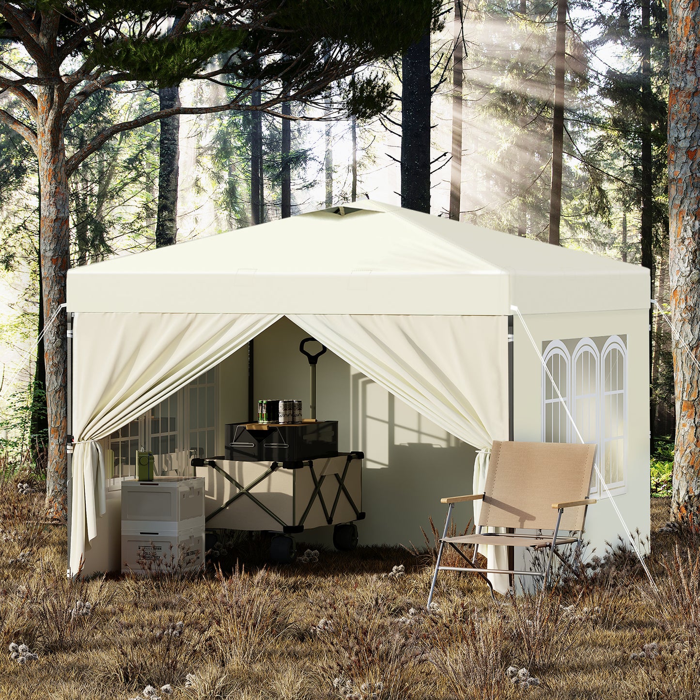 Opvouwbare partytent Londen Extra 3m x 3m