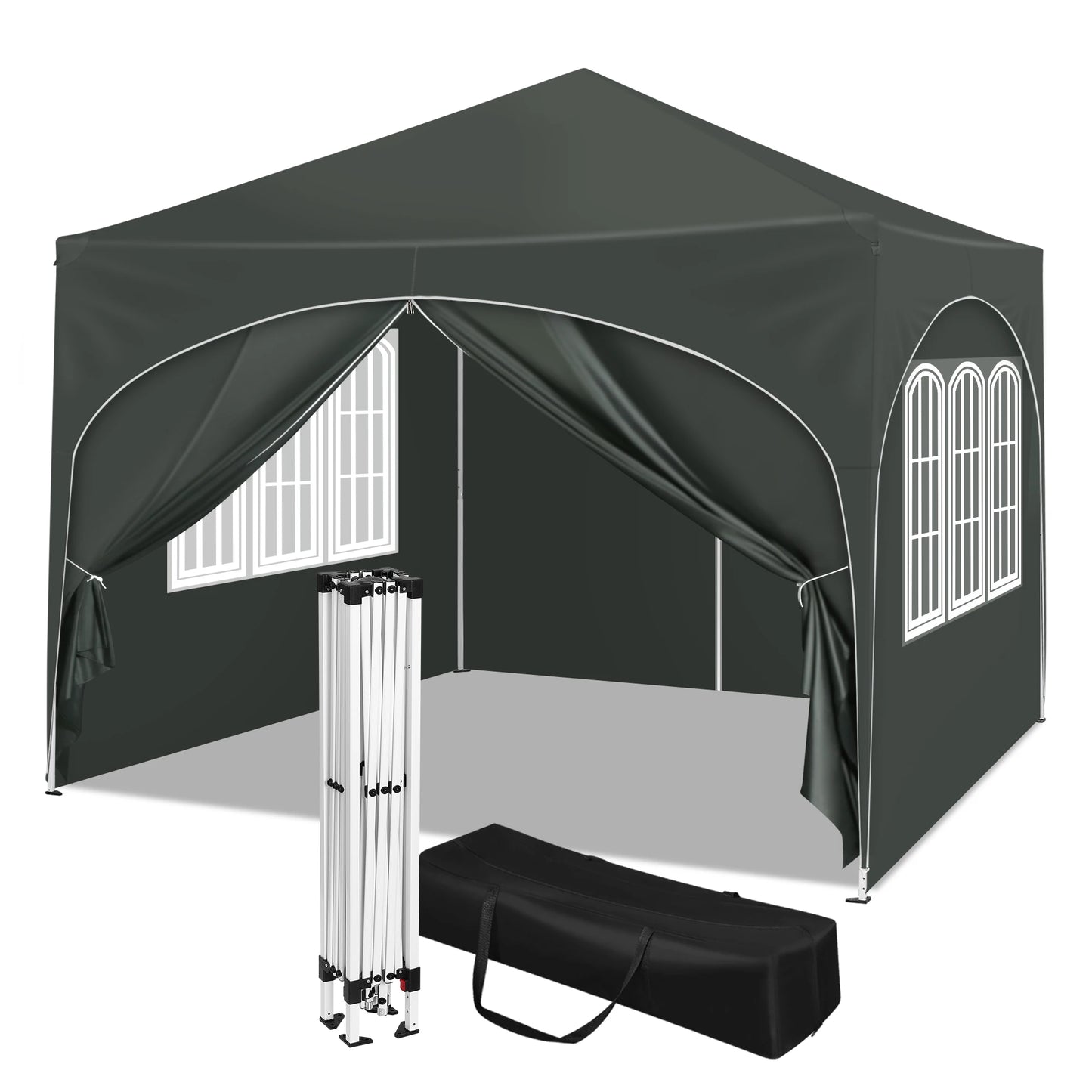 Opvouwbare Partytent Londen 3m x 3m (incl. 4 zijwanden)