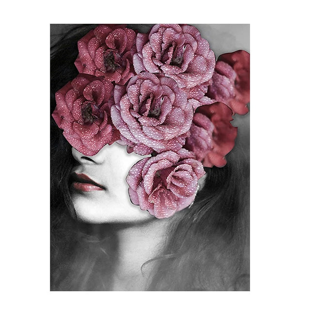 Canvas Flower Lady