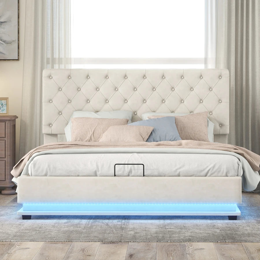 Bed Otivar met verstelbare LED verlichting