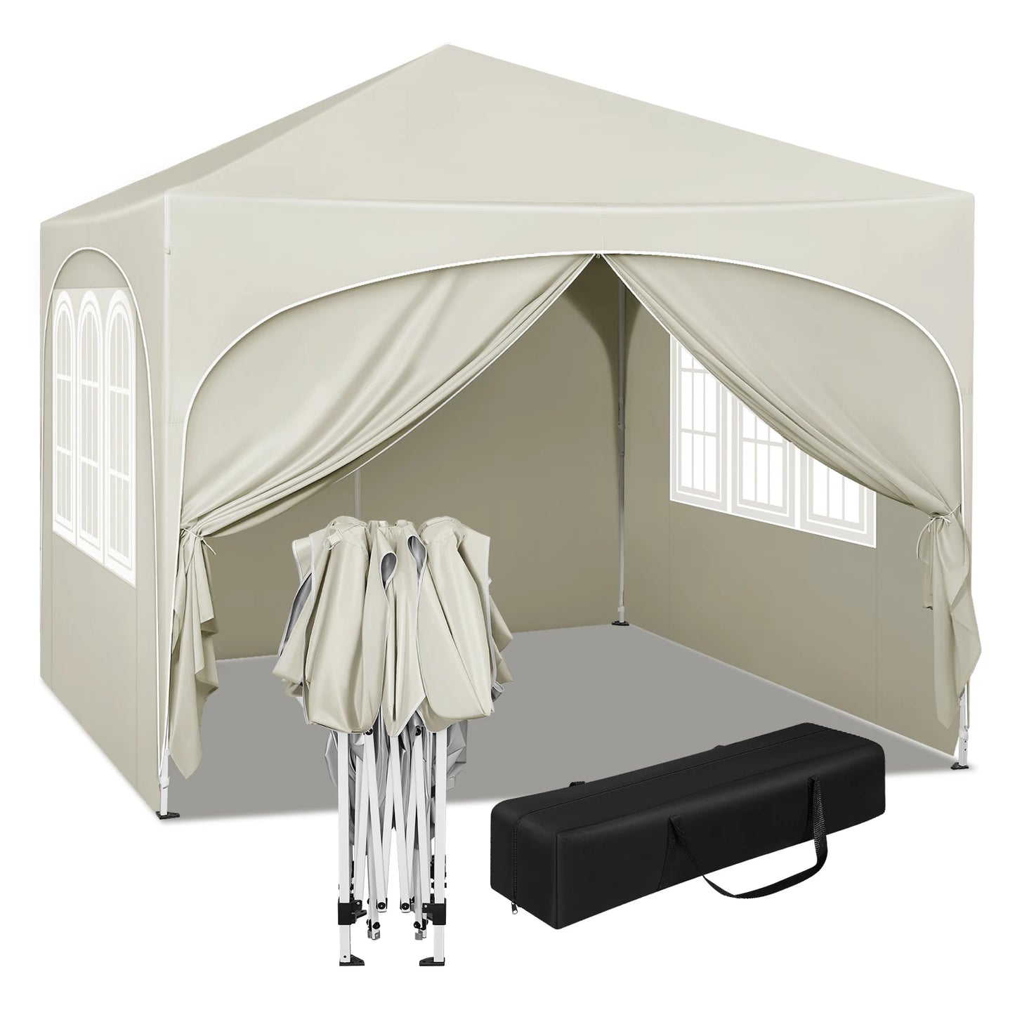 Opvouwbare Partytent Londen 3m x 3m (incl. 4 zijwanden)