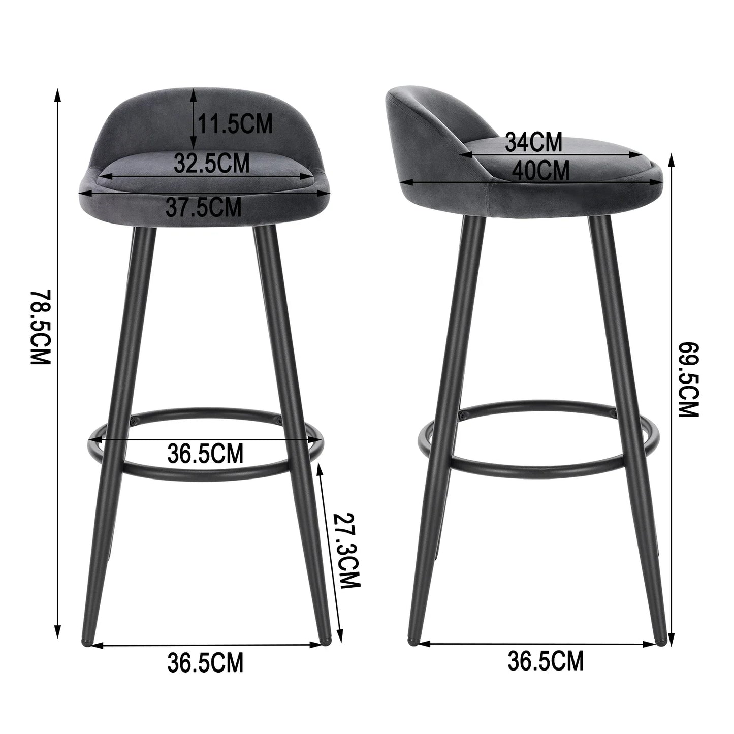 Barkruk Loonos (set van 2 stuks)