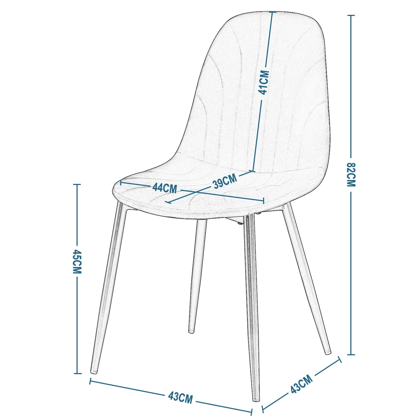 eetkamerstoel Viva (set van 2 stuks)