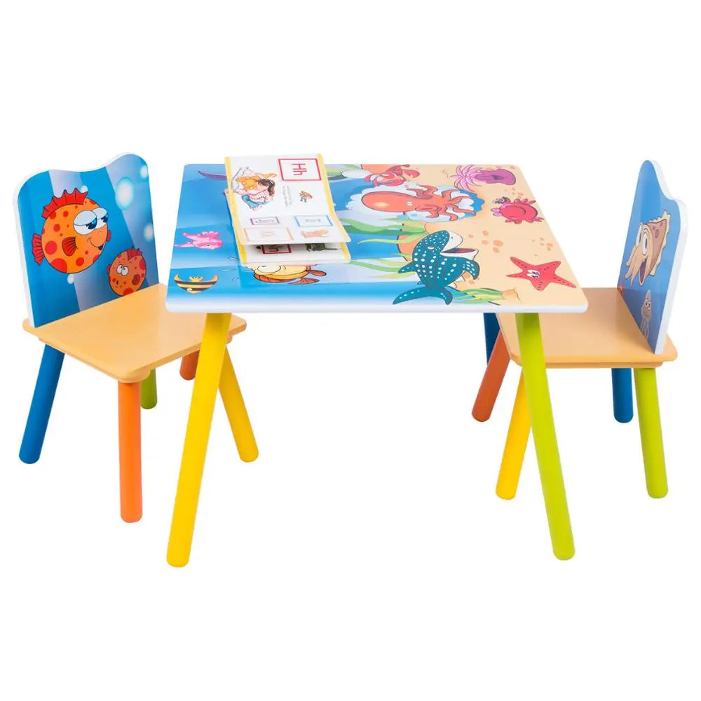 Kindertafel met 2 stoelen (set) Pipo