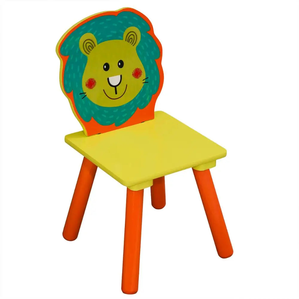 Kindertafel met 2 stoelen (set) Zoo